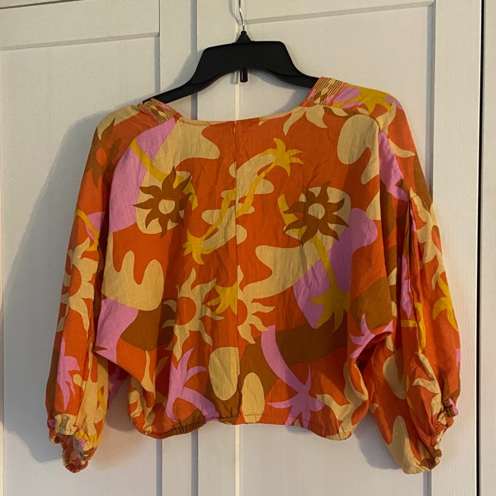 Rose+Olive colorful crop top - Picture 6 of 8
